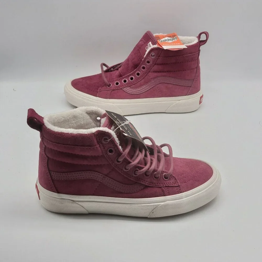 Vans Sk8-Hi Mte Suede Sneaker Shoes In Dry Rose Womens‎ Size 5